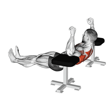 elbow lift - reverse push-up demonstration