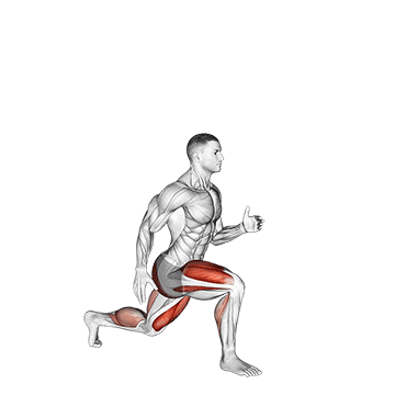 lunge with jump demonstration