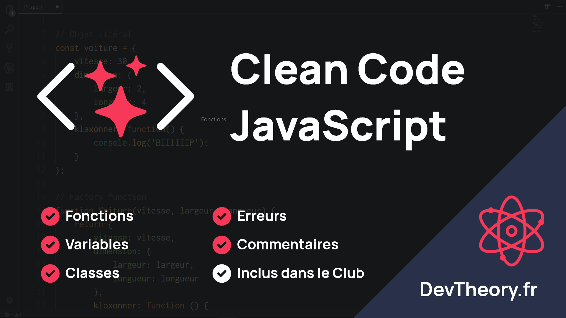 Clean Code en JavaScript - Cours DevTheory