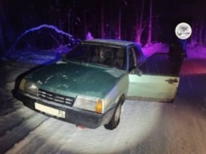 В Грязовецком районе юноша попытался уйти на отечественной легковушке от полицейской погони