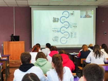 Специалист из Беларуси провел лекцию для студентов факультета ветеринарной медицины и биотехнологий