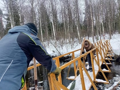 Накануне на Санинских родниках высадился настоящий снежный десант!