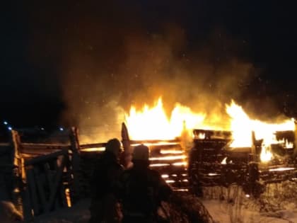 В Вологде сгорела хозяйственная постройка на улице Пугачева