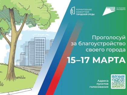 С 15 по 17 марта вологжане смогут проголосовать за территории, которые благоустроят в 2025 году