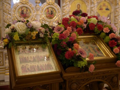 Празднование осенней Пасхи совершили в Воскресенском кафедральном соборе города Вологды