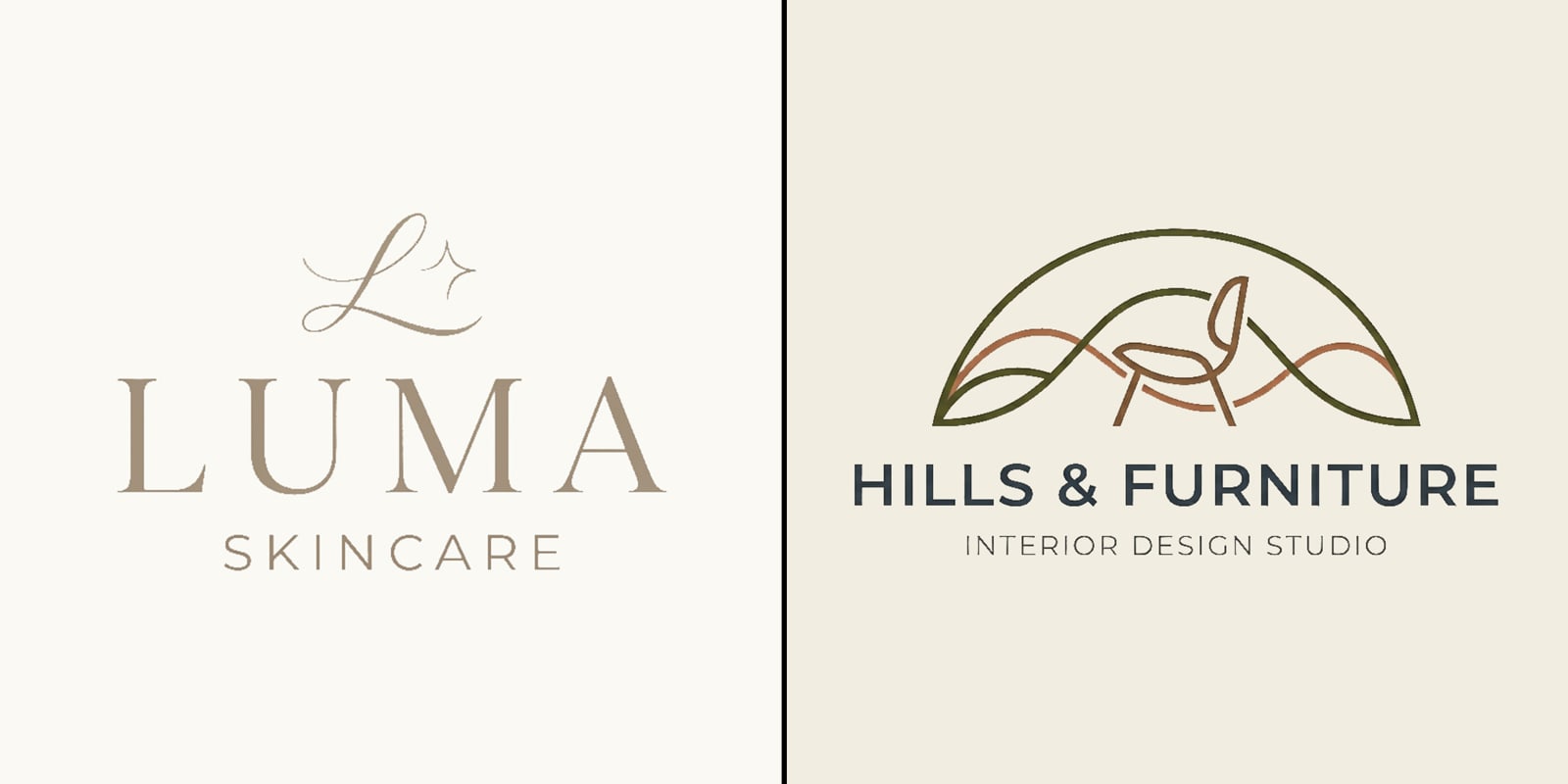 Luma Logo(left), Hills & Furniture Logo(right)