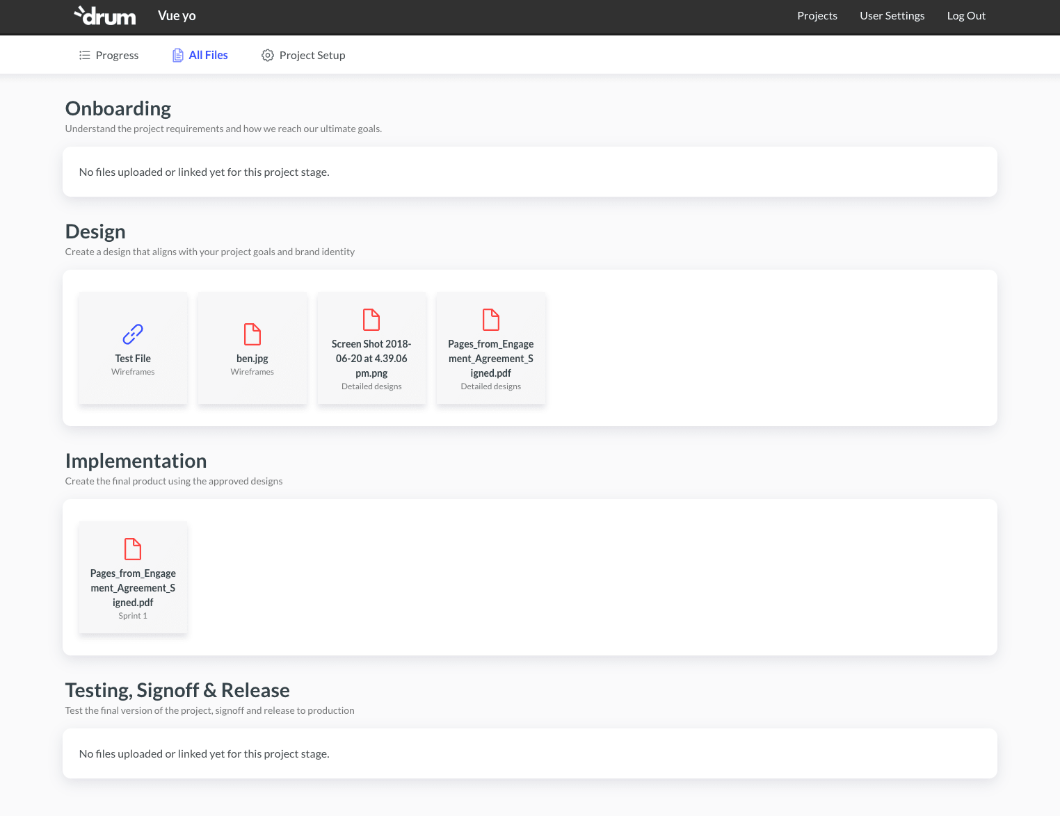 Securely store documents in your client portal