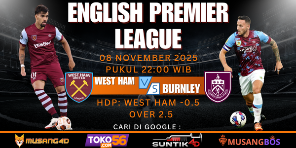 Prediksi West Ham United vs Burnley 8 November 2025