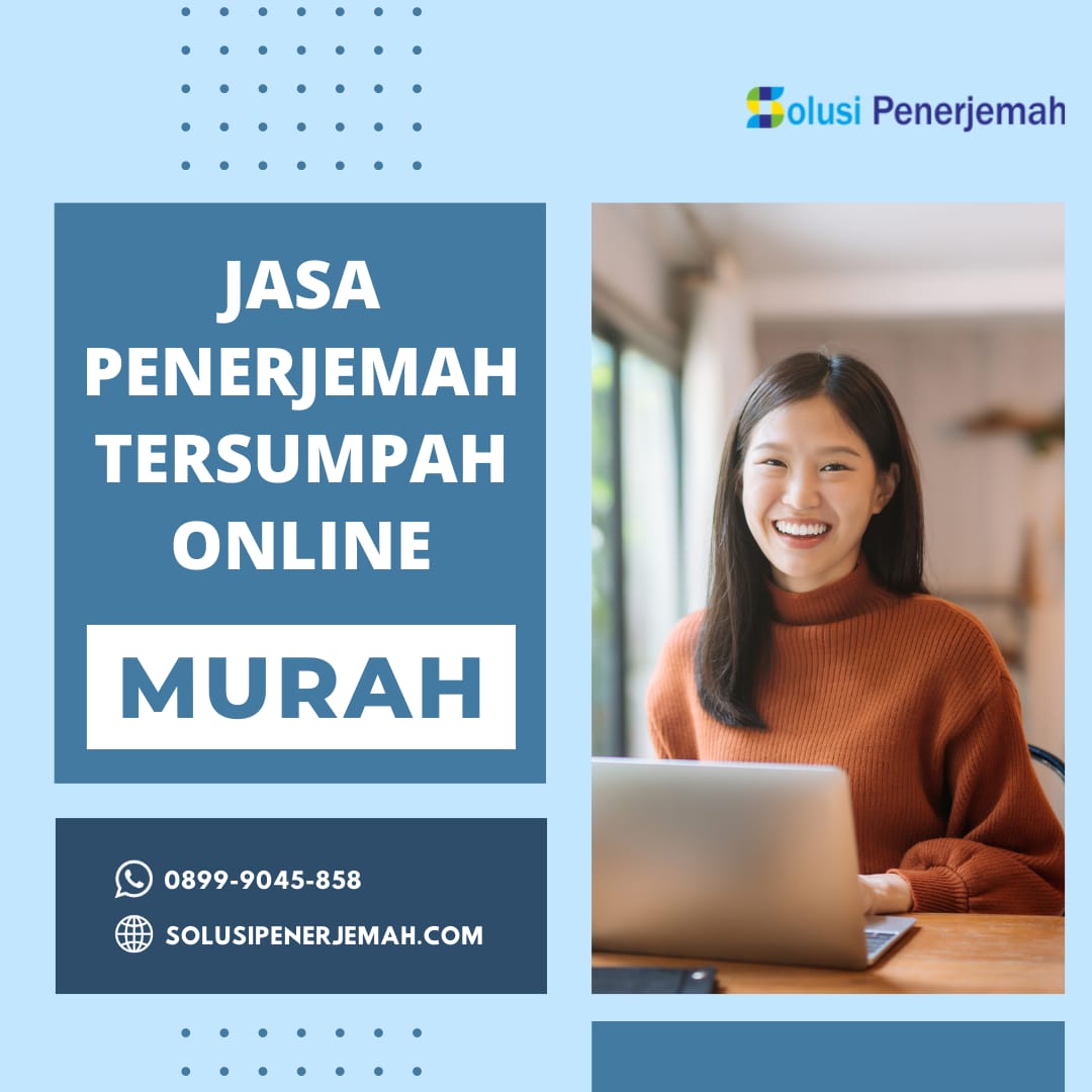 jasa penerjemah tersumpah online murah