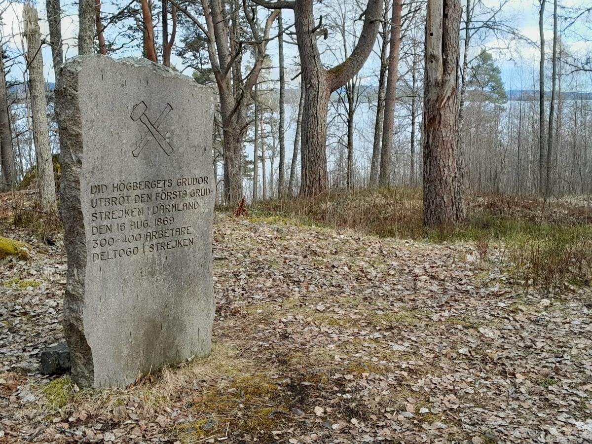 Minnessten över gruvstrejken