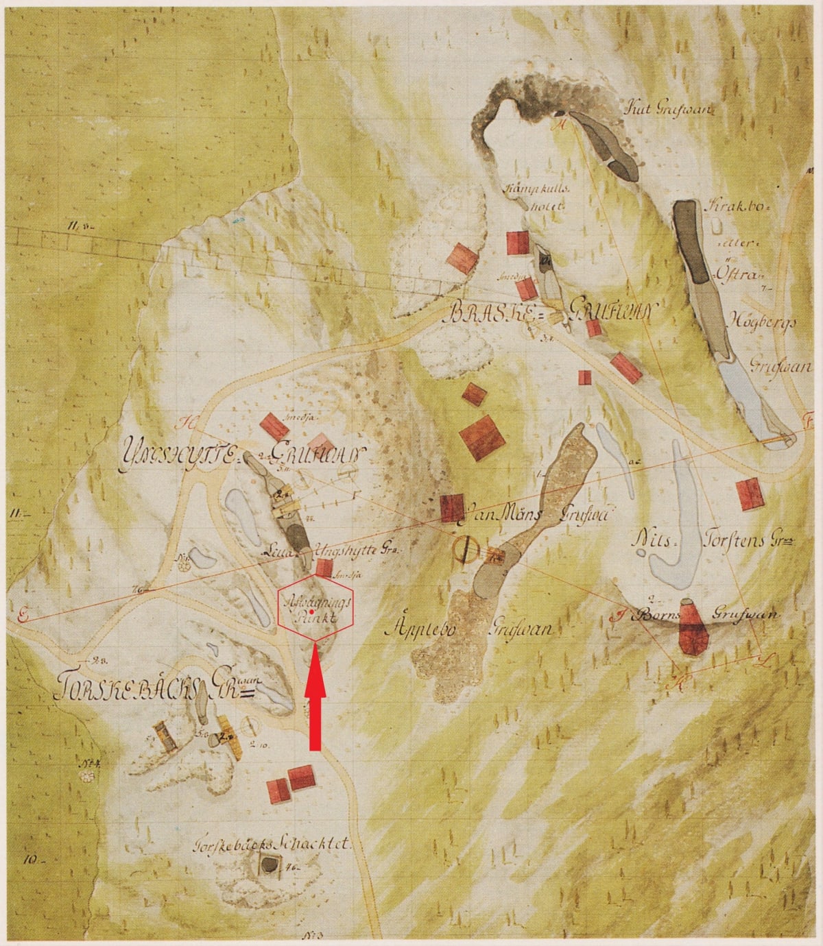 Avvägningspunkt för Högbergsfältet