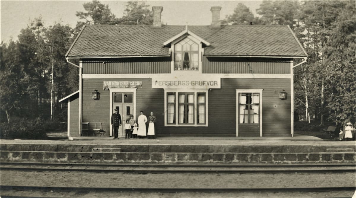 Järnvägen ÖWJ-station till Högberget