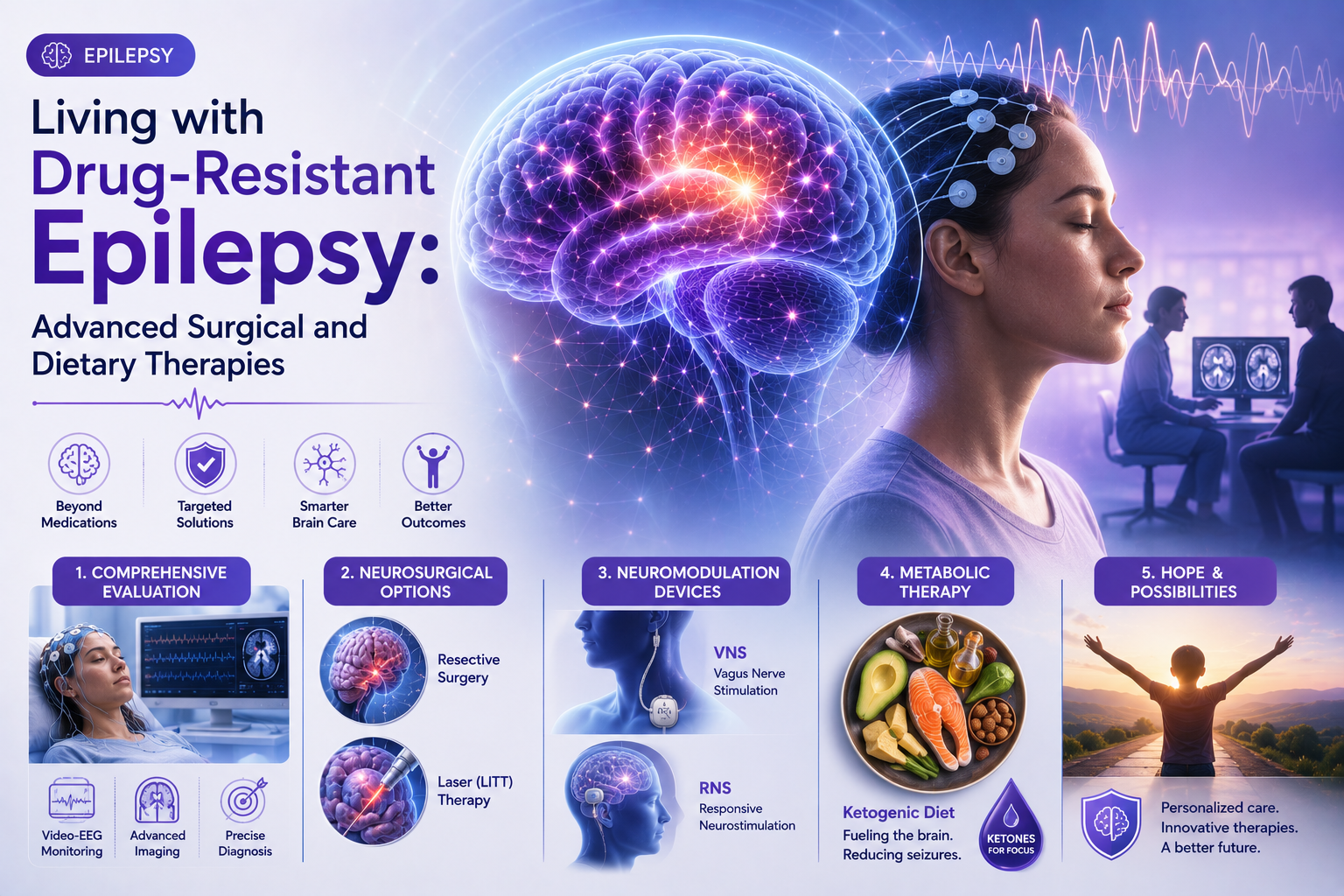 Living with Drug-Resistant Epilepsy: Advanced Surgical and Dietary Therapies