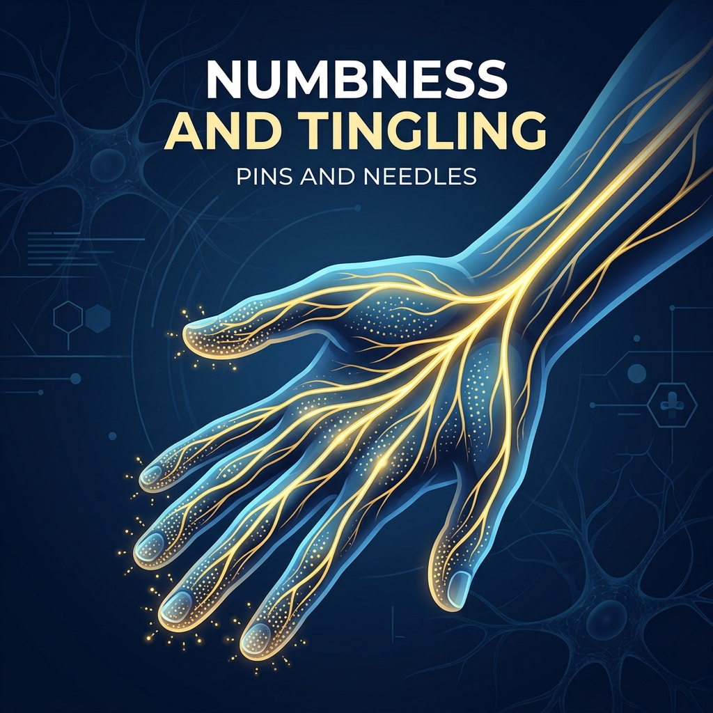 Numbness, tingling, and pins and needles symptoms