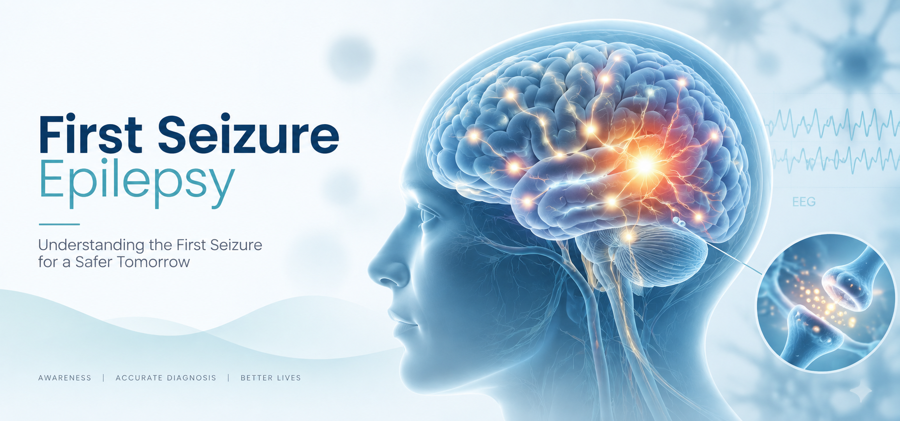 A concerned parent with a child, representing guidance for parents after a child's first seizure, by neurologist Dr. Ritwiz Bihari, Lucknow