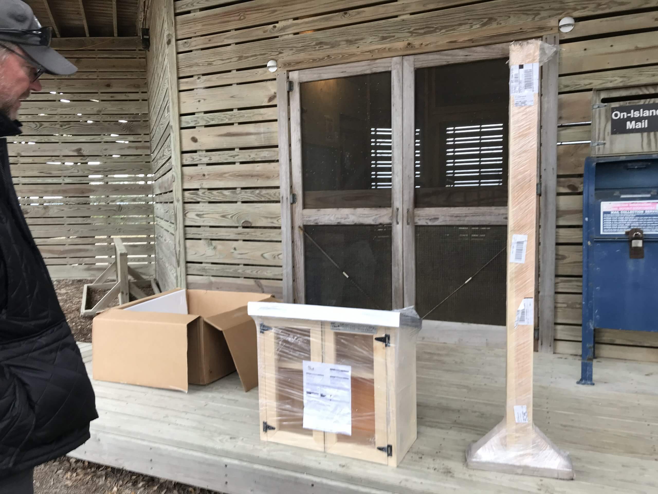 little free library arrives at the mailroom