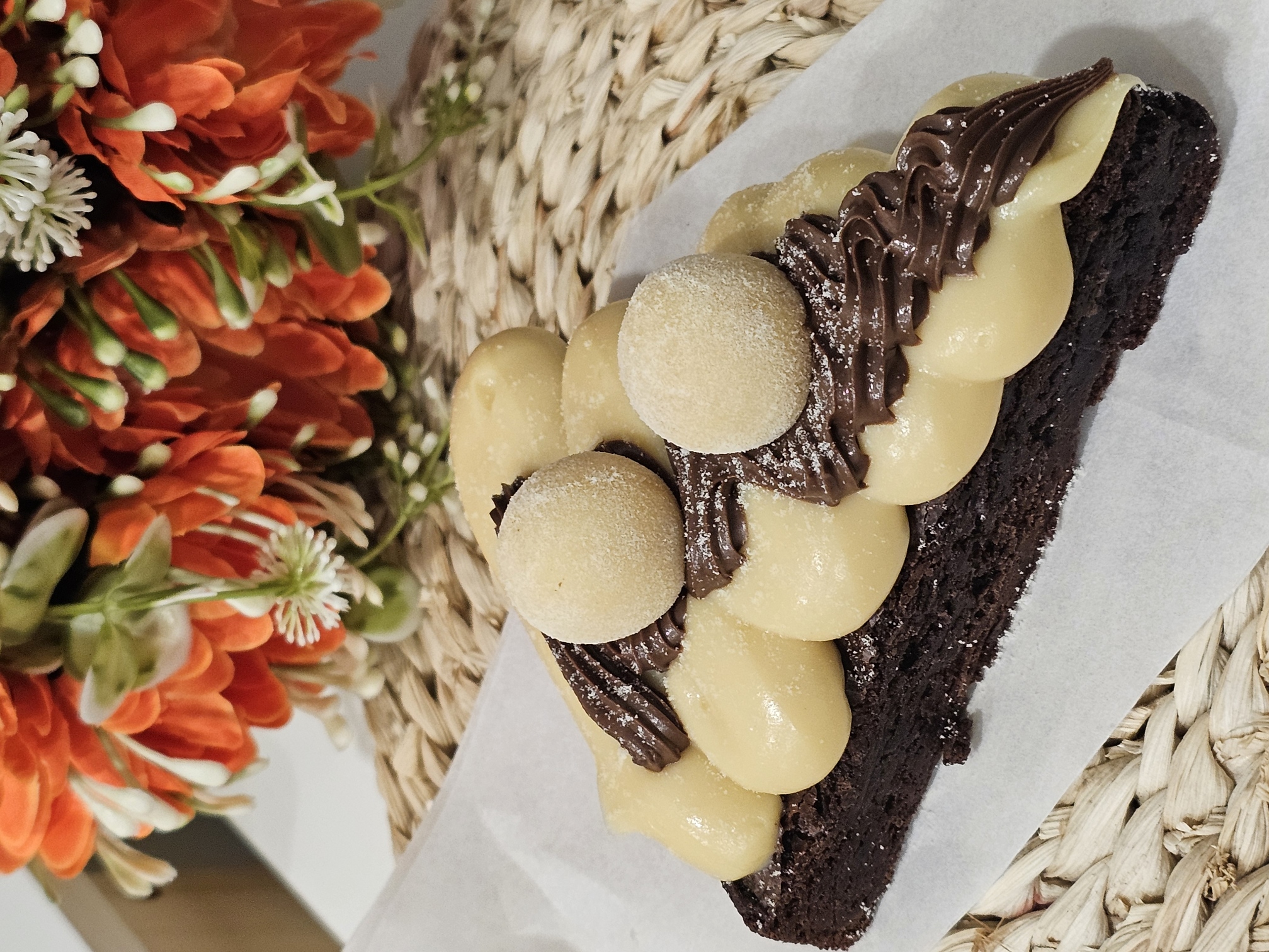 Fatia Brownie Nido com Nutella