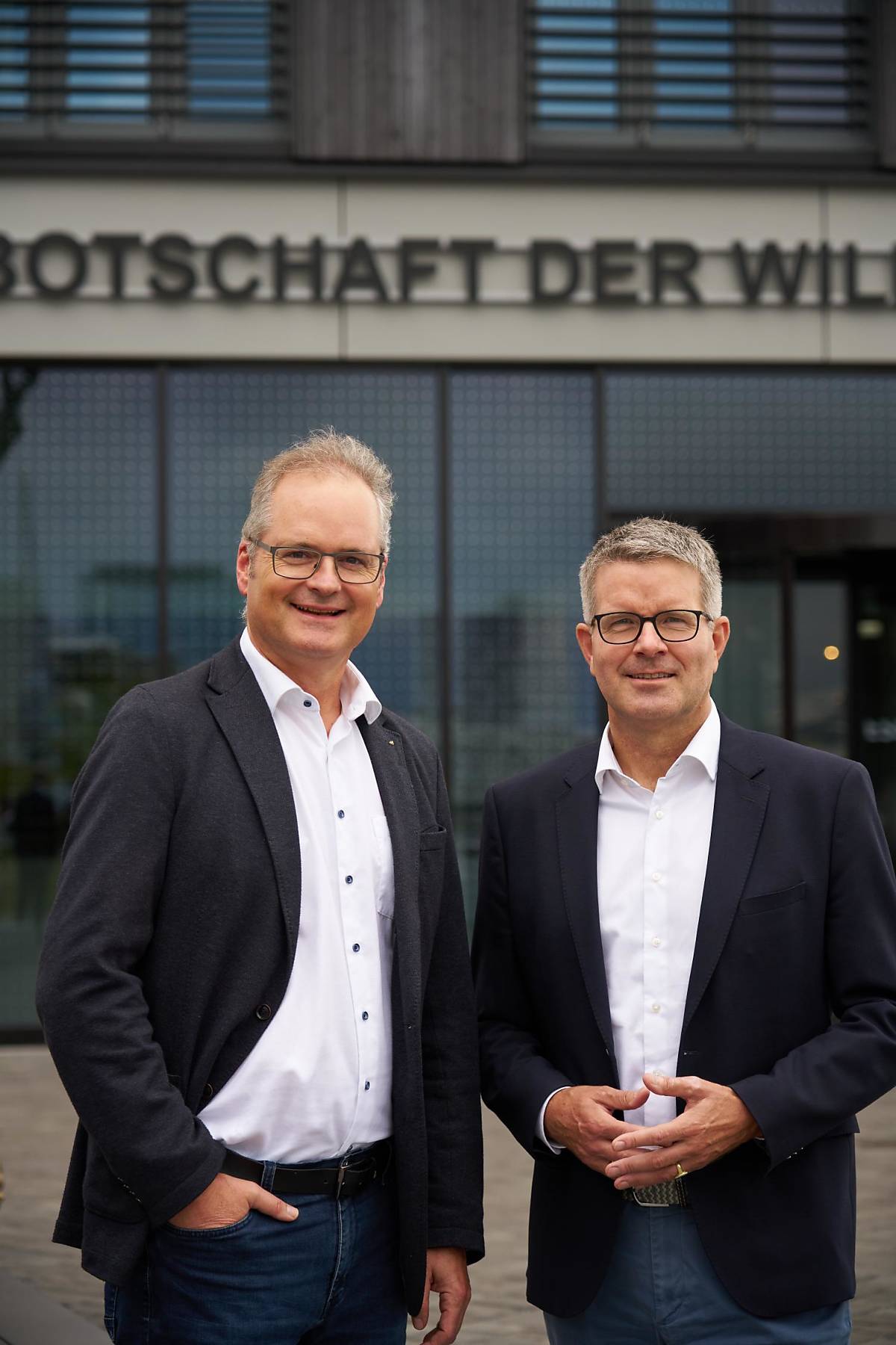 Prof. Dr. Klaus Hackländer (l.) / Meinhard Weizmann (r.)