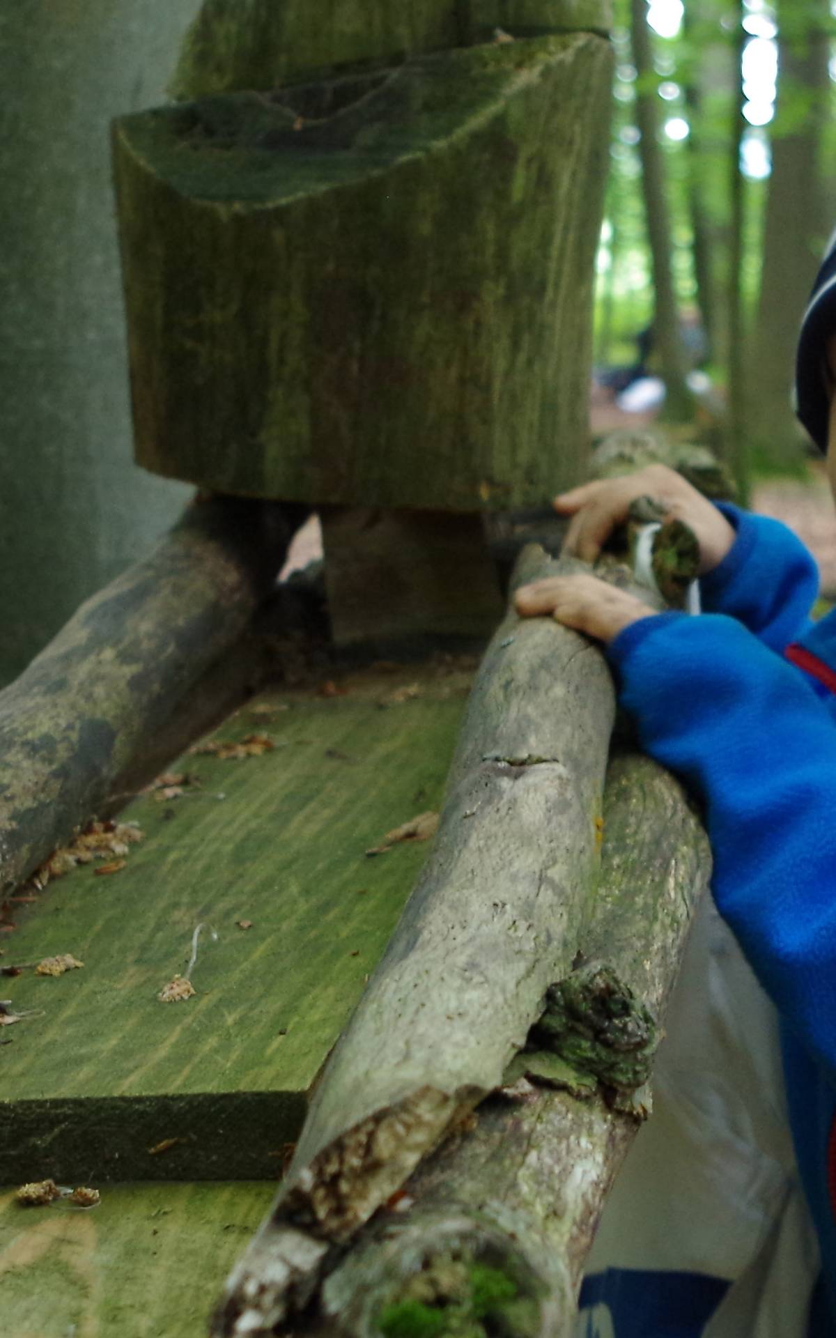 Bällebahn im Waldkindergarten
