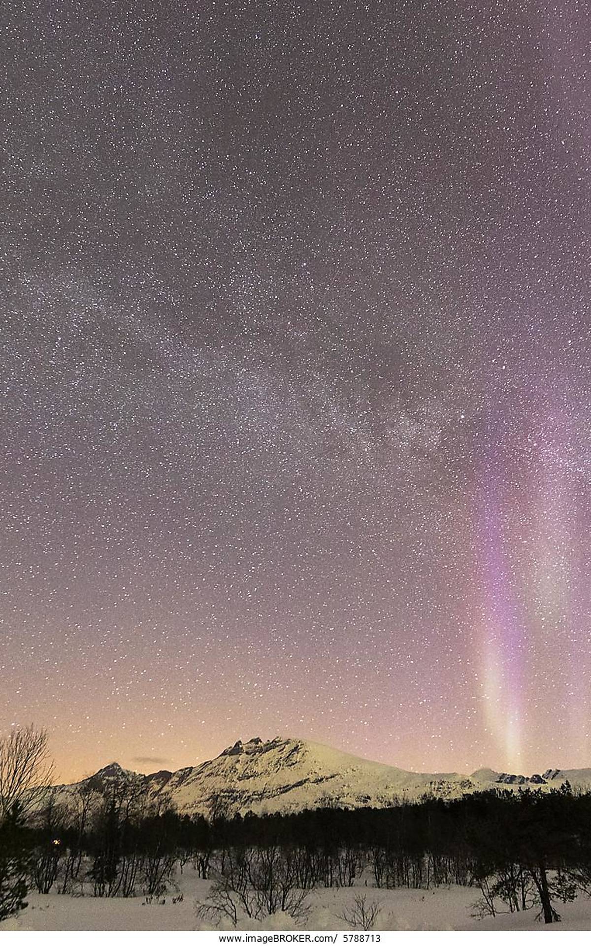 Nordlichter über den Lofoten Foto: imageBroker