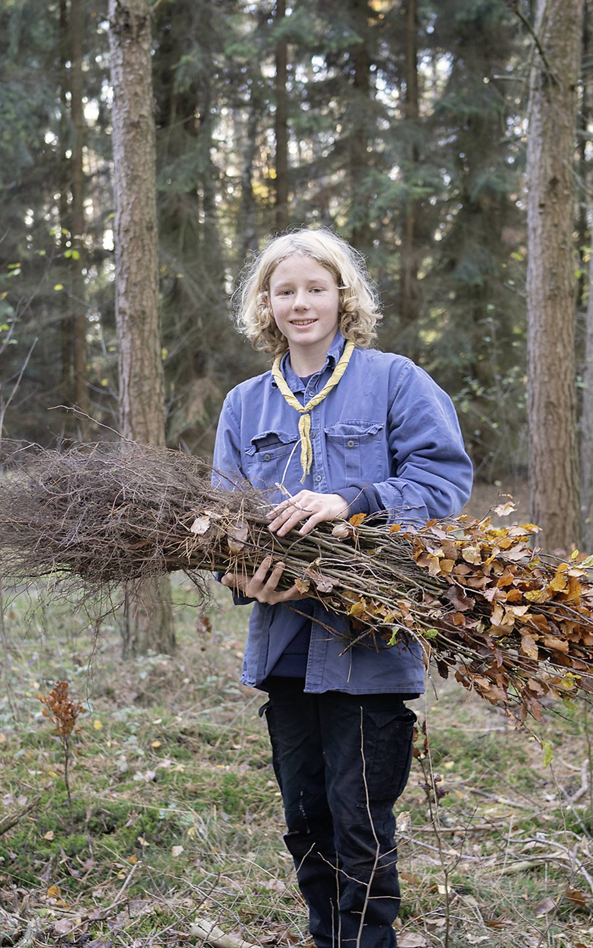 Pflanzaktion für den guten Zweck: Knapp 6000 Setzlinge haben die Pfadfinder auf der Stiftungsfläche Fintel gepflanzt. Foto: Michael Korte