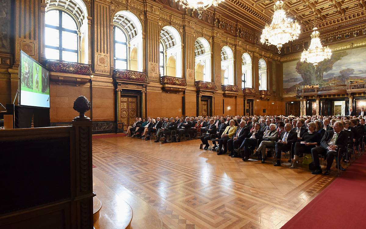 25 Jahre Deutsche Wildtier Stiftung im Großen Festsaal im Hamburger Rathaus