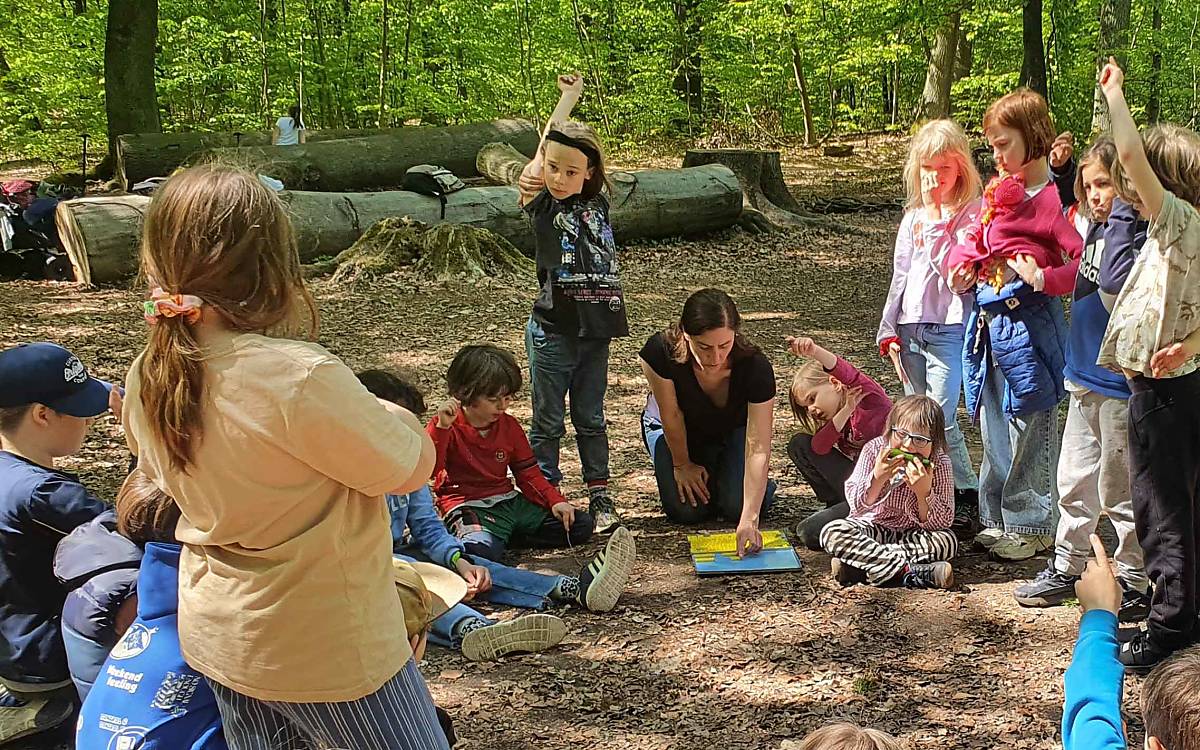 Die Lerngruppe Eichhörnchen dürfen 3x die Woche ...