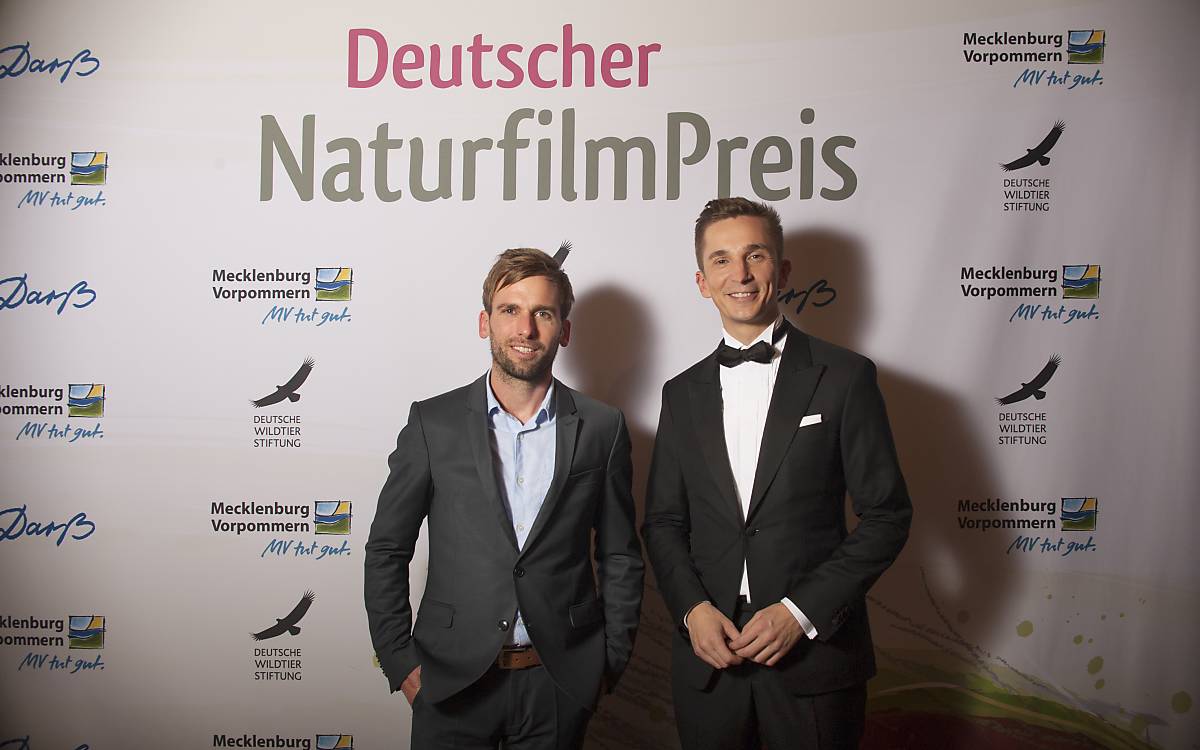 Kai Lüdeke, Geschäftsführer Deutsche NaturfilmStiftung und Eric Mayer, Moderator des Festivals (von links nach rechts).