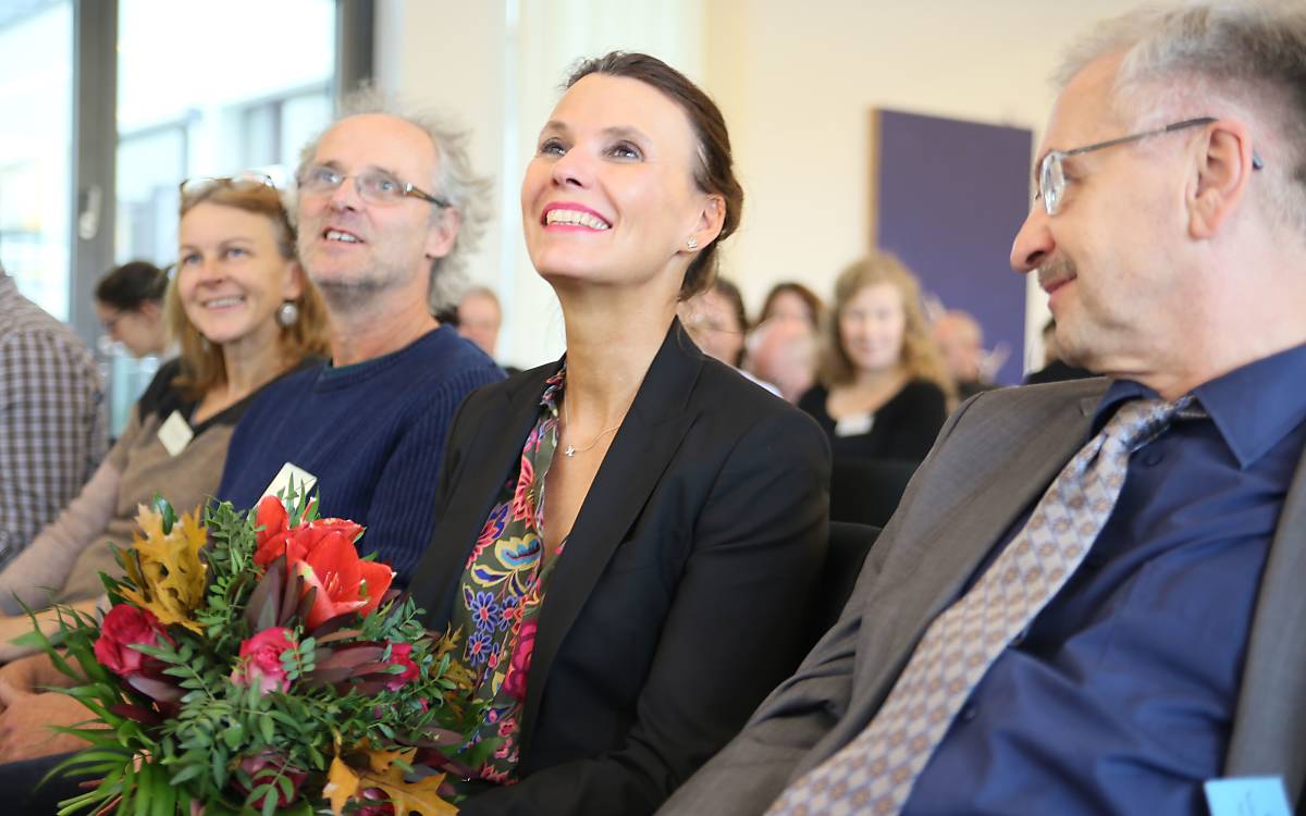 Die Parlamentarische Staatssekretärin aus dem Bundesumweltministerium, Rita Schwarzelühr-Sutter, hielt ein Grußwort - Foto: DeWiSt / Mo Camara