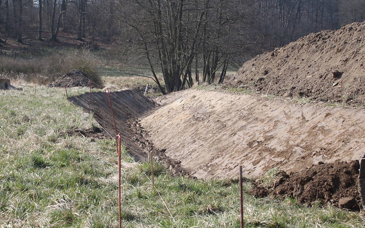 Vorbereitung der Renaturierung des Goldbachs - Foto: Michael Tetzlaff