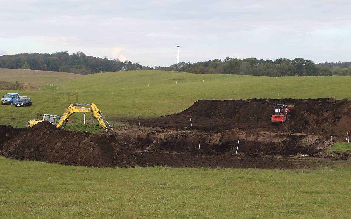 Beginn der Baggerarbeiten - Foto: Michael Tetzlaff