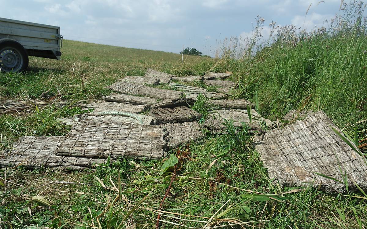 Einlagerung der Nisthilfen und Brutinseln im Herbst - Foto: Michael Tetzlaff