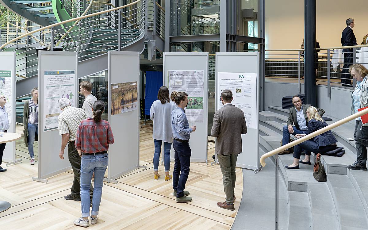 Auch das 10. Rotwildsymposium wurde von einer Posterausstellung über aktuelle Rotwild-Projekte begleitet.
