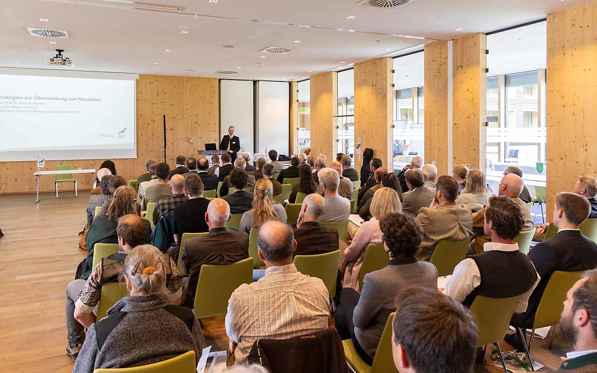 Prof. Dr. Klaus Hackländer zog das Fazit des 11. Rotwildsymposiums.