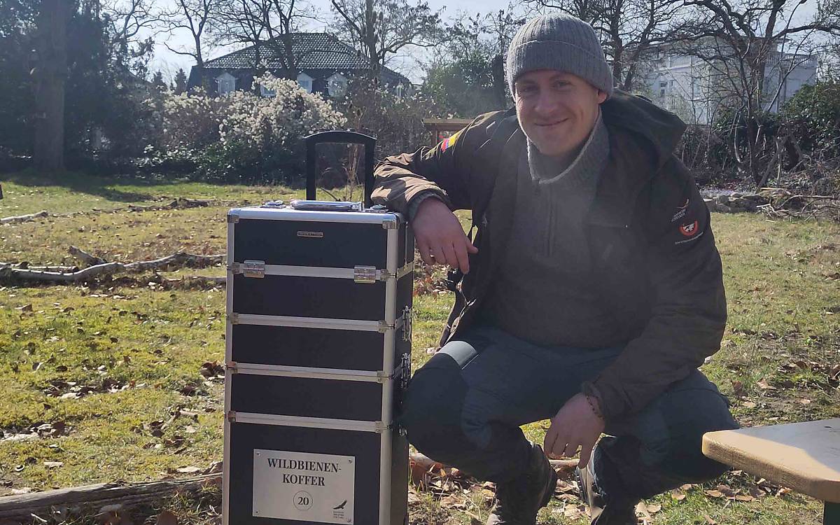 So sieht der Wildbienenkoffer aus!