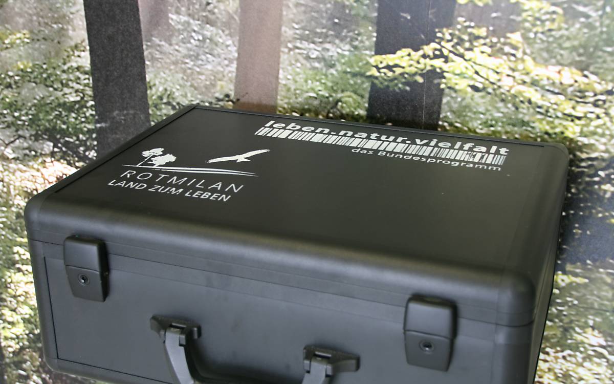 Der Rotmilankoffer ist überall einsetzbar