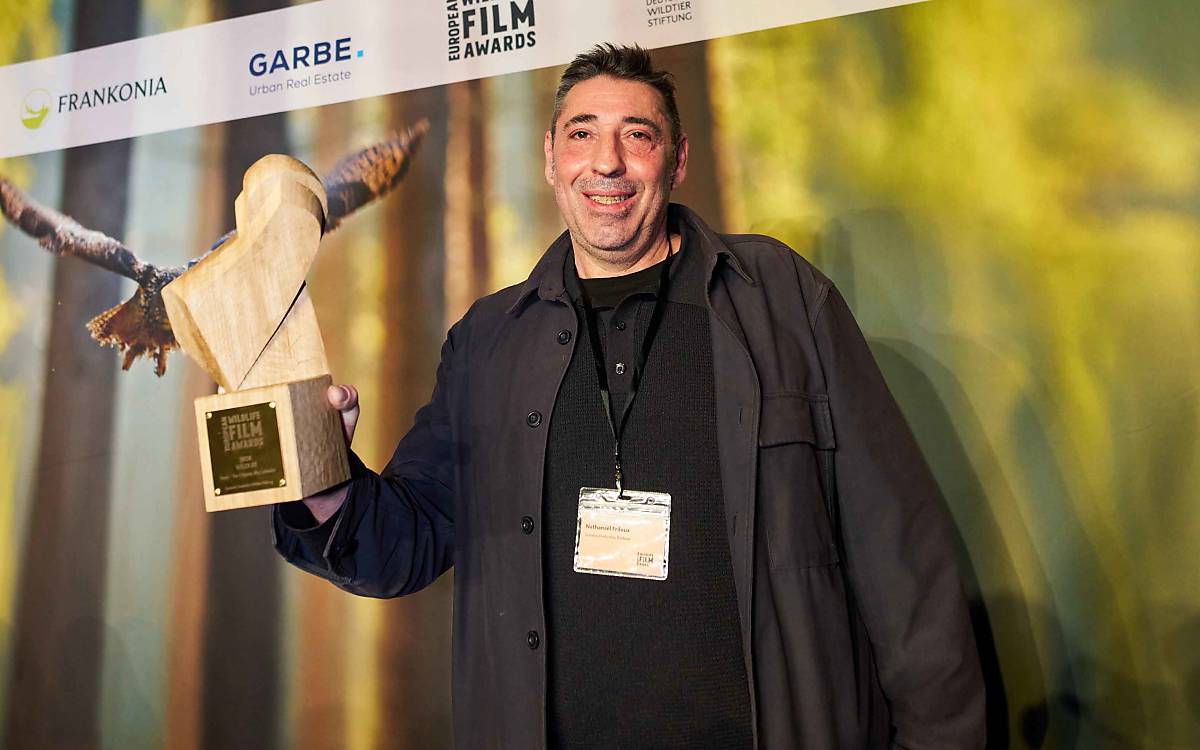 Kategorie Tierwelt: Romain Guénard und Matthieu Le Mau für „Sepia – die Odyssee eines Tintenfisches“, den Preis entgegengenommen hat der Produzent Nathanaël Friloux / Guindala Production