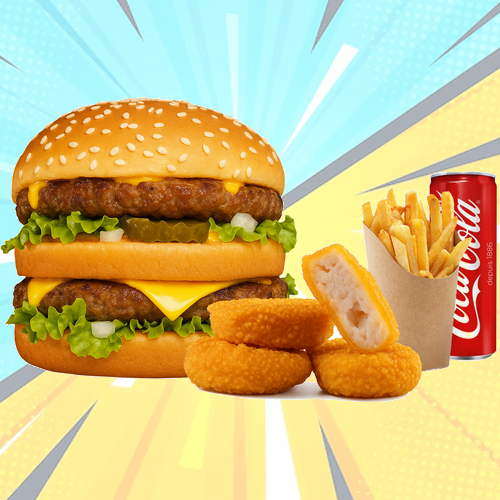 B.15 Big burger + 4 nuggets 