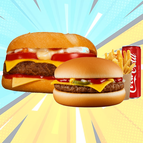 B.5 Cheese burger + Mister beef burger 