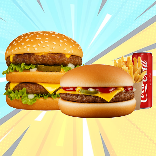 B.4 Cheese burger + Big burger 