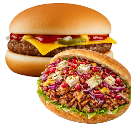 XL.3 Sandwich Big Mister + Cheese Burger 