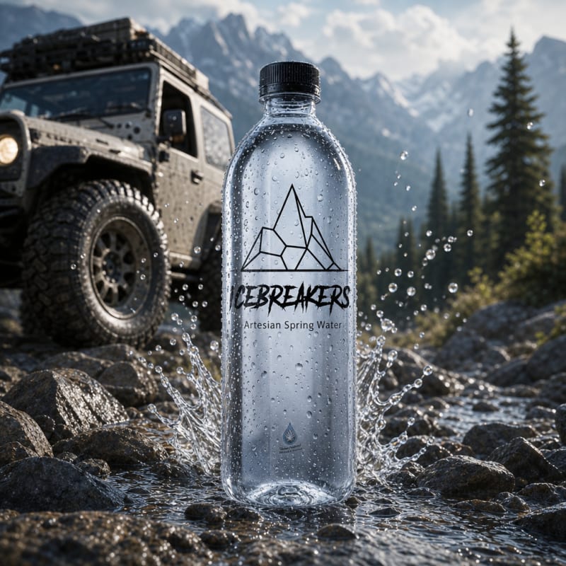 Icebreakers artesian spring water bottle