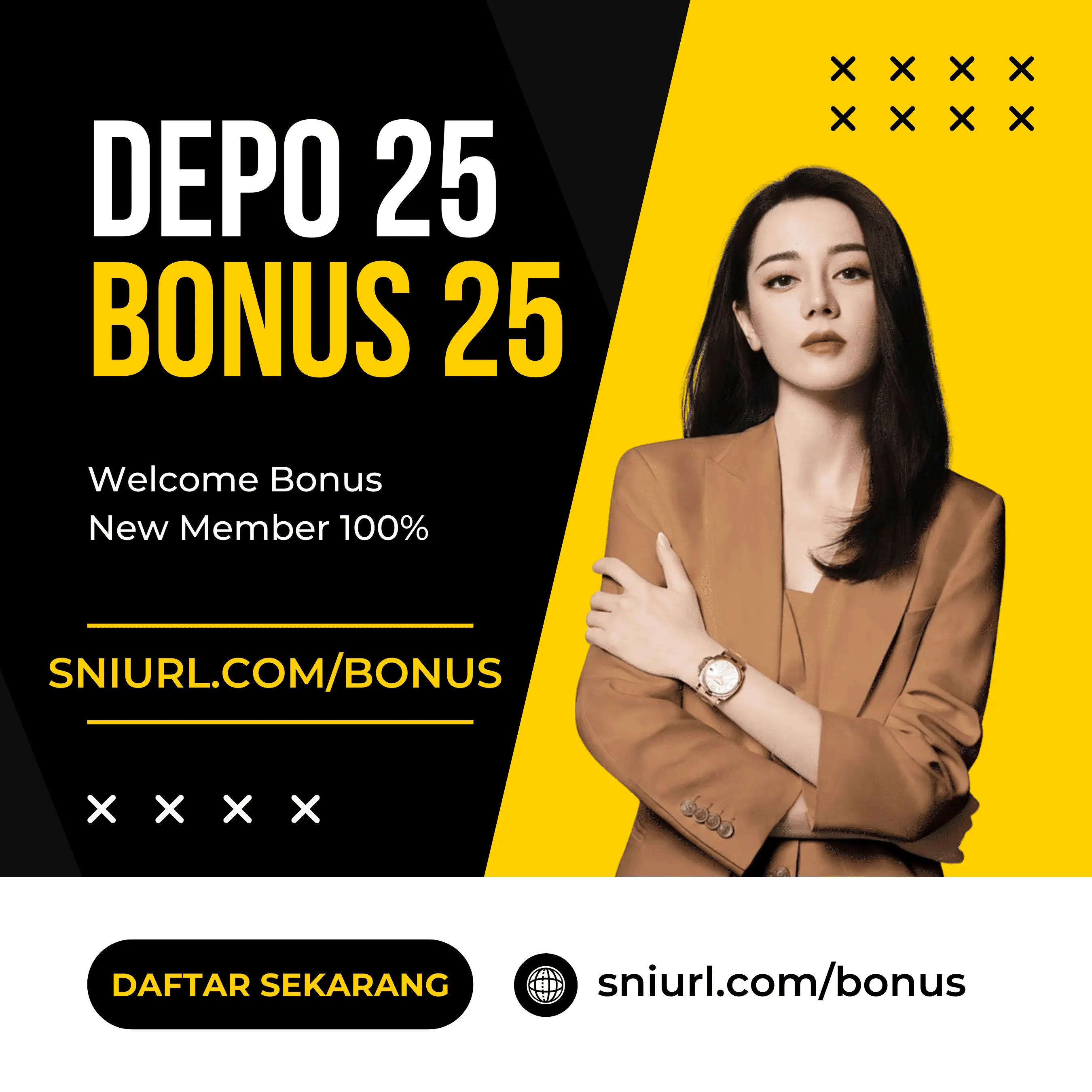 Depo 25 Bonus 25 ⚡️ Situs Bonus New Member 100% TO Kecil x5 Dan Bebas IP