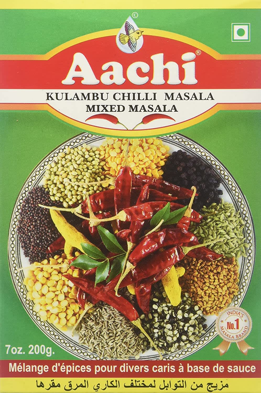 Aachi Kulumbu Chilli Mixed Masala
