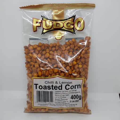 Fudco Chilli & Lemon Toasted Corn 400g
