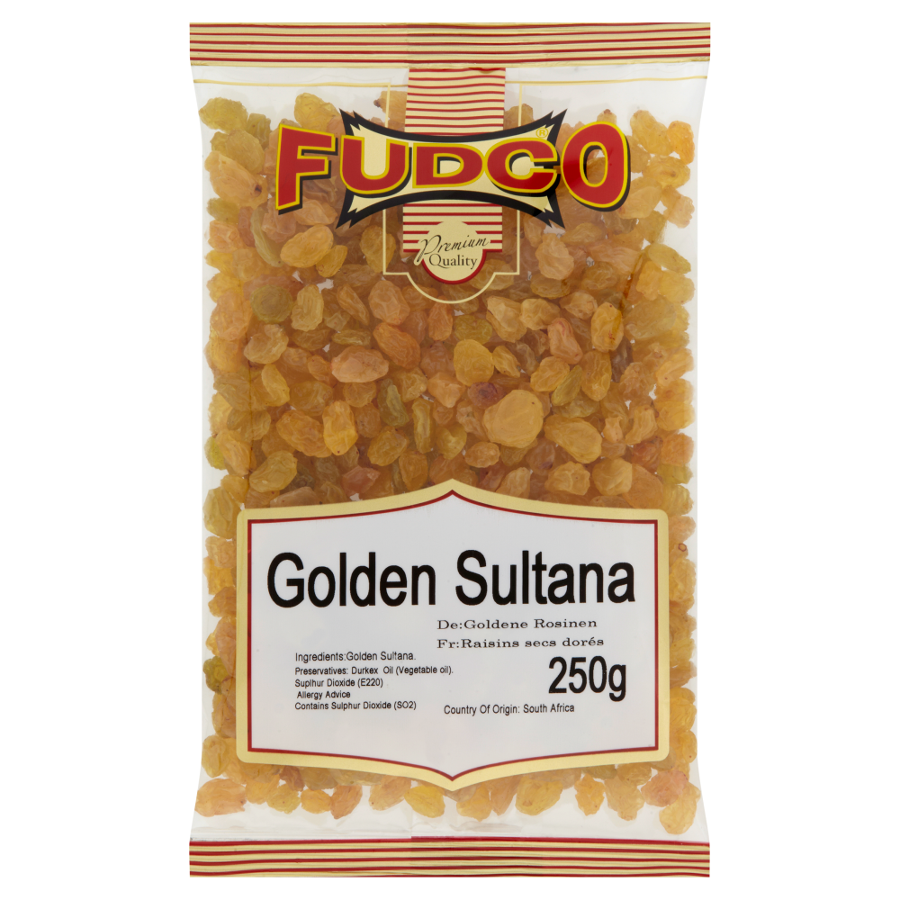 Fudco Golden Sultana Yellow Raisins 250g