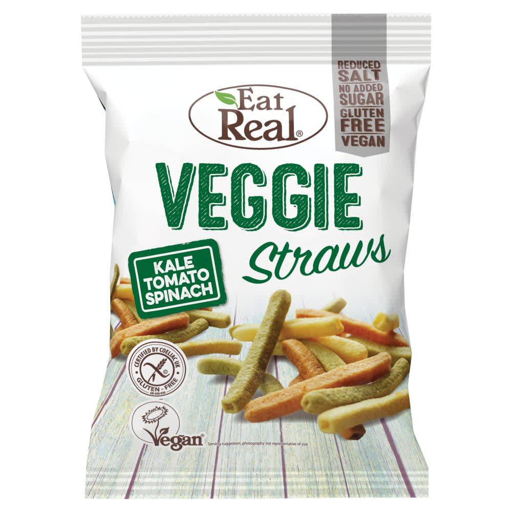 Eat Real Veggie Straws Kale Tomato Spinach 45g