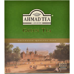 Ahmad Green Tea Tagged Tea Bags