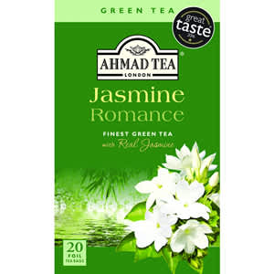 Ahmad Jasmine Romance Finest Green Tea With Real Jasmin Foil