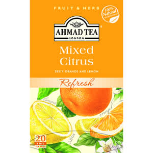 Ahmad Mixed Citrus Orange & Lemon Herbal Tea Bags